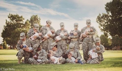 Army breastfeeding photo Tara Ruby