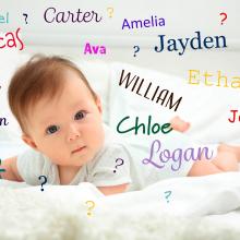 baby names, Girl baby Names, male baby names, popular baby names by year, Top 100 Baby Names