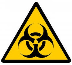 Chemical biohazard sign