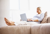 Pregnant on computer