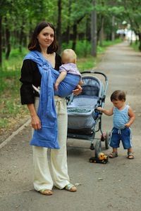 Mom and baby in sling
